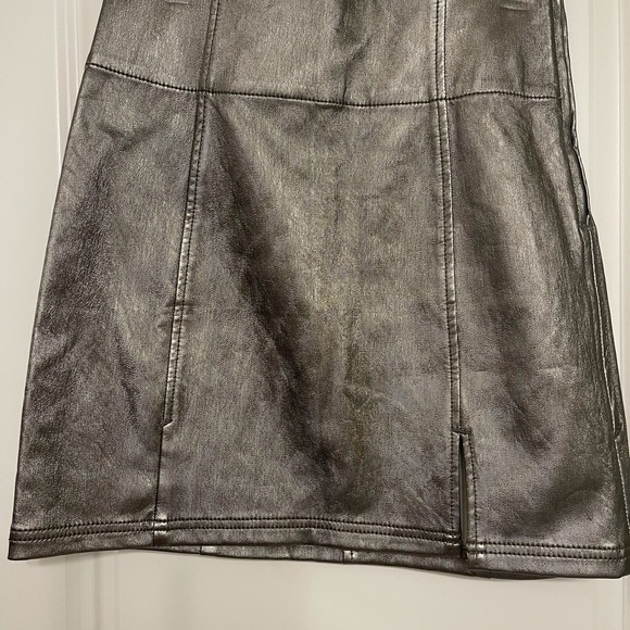 Free People Holding onto a Dream silver skirt - Picture 4 of 4